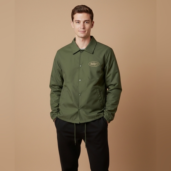 $80 Mode of One Mens Twill Coaches Jacket - Picture 2 of 9